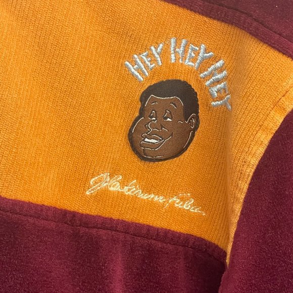 Fat Albert and the Junkyard Gang Velour Jacket FUBU Size S (8/10) pockets - I906 - Picture 2 of 9